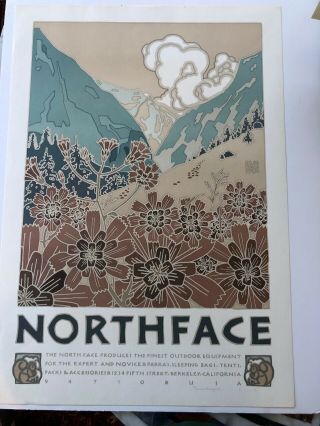 David Lance Goines Northface Print signed and numbered 3