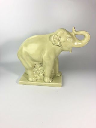 Wedgwood & Co.  Roy Smith Large Yellow Elephant Trunk Up 168