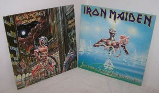 2 Vintage Iron Maiden Albums: Somewhere In Time 1986 & 7th Son Of A 7th Son 1988