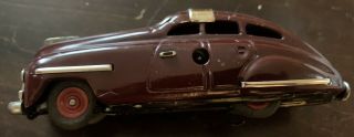 c.  1950 US Zone Germany Schuco Fex 1111 SOS Tin Windup Clockwork Car Toy 3