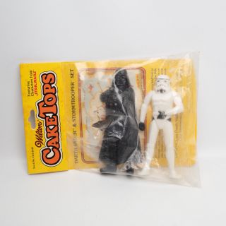 Vintage 1983 Star Wars Cake Toppers Wilton Darth Vader Stormtrooper