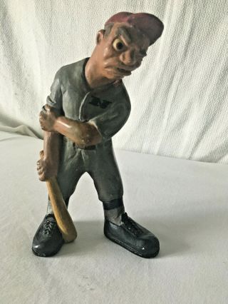 L.  L.  Rittgers Vintage Baseball 1941 Painted Chalk Figurine - -
