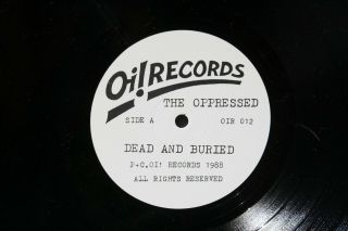 The Oppressed Dead and Buried Oi Records Skinhead 2