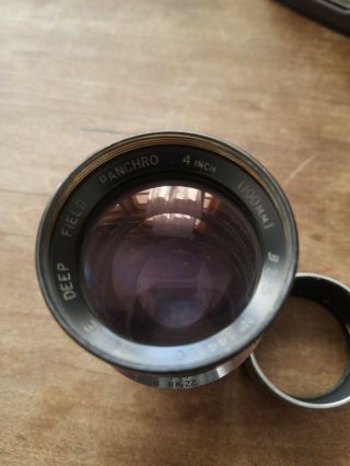 Vintage Cooke Deep Field Panchro 4 Inch (100mm) 2.  5 No.  344990.  Taylor.  Fungus