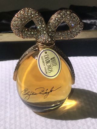 Vintage White Diamonds Limited Ed Elizabeth Taylor Signature Full Bottle Perfume