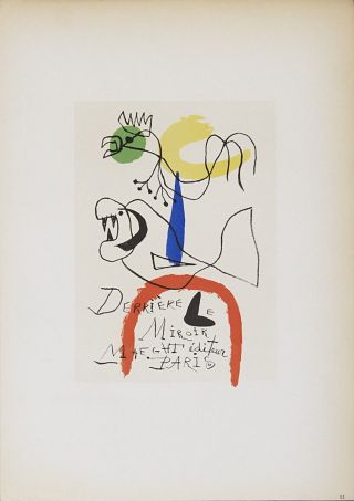 Joan Miro - Derriere Le Miroir Maeght Editeur - 1959 Mourlot Lithograph