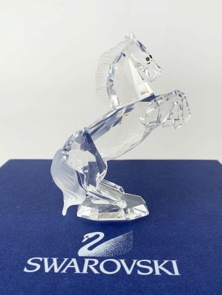 Swarovski Crystal White Stallion Horse 174958 Artist Signed Box