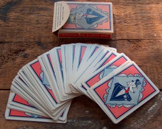 Vintage Noveltie Mfg Art Studies Nude Pin Up Girls Playing Cards Tax Stamp