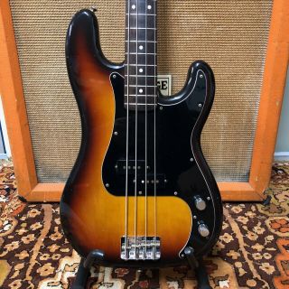 Vintage 1982 Fender Squier Export 62 Sunburst Jv Mij Japan Precision Bass Guitar