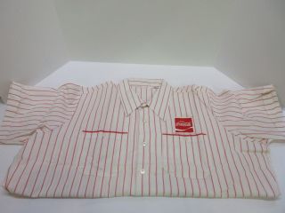 Vintage Coca Cola Coke Unitog Uniform Delivery Shirt Union Made In USA XXL 2