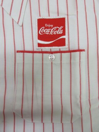 Vintage Coca Cola Coke Unitog Uniform Delivery Shirt Union Made In USA XXL 3