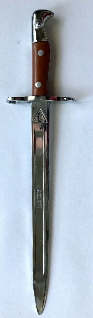 Vintage Miniature Letter Opener Of Bayonet Of Rifle Mauser 1909 Advertising