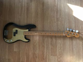 1983 Fender USA Precision Bass Guitar,  Sunburst,  Vintage 2