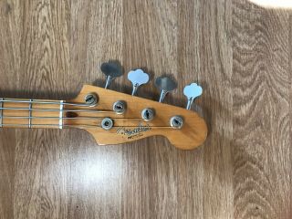 1983 Fender USA Precision Bass Guitar,  Sunburst,  Vintage 3