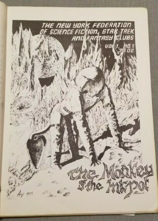 Star Trek Fanzine " The Monkey Of The Inkpot " First Issue 1st Ed.  44/100 Feb 