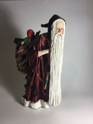 1983 Duncan Royale History Of Santa Medieval Figure W/ Foam Box 11 "