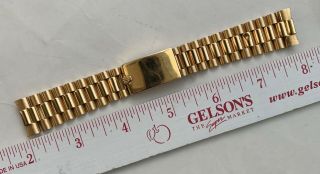 1960 ' s - 1970 ' s Vintage Rolex 18k YG President 20mm Bracelet 1802 1803 1804 3