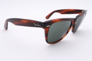 Vintage Ray Ban Wayfarer Ii Rx Sunglasses Frames Brown Tortoise B&l 54mm B090