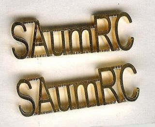 Pair Modern Canadian Army Saumrc Shoulder Titles