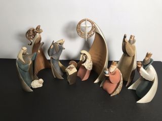 Nativity Set 9 Piece Sculpted Resin w/ Crystal Accents by Legacy of Love 2