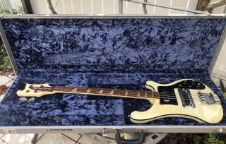 Vintage 1975 Rickenbacker 4001 Electric Bass Guitar White