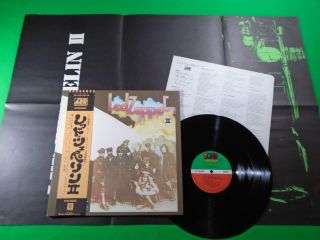 Led Zeppelin Ii 2 / Japan Pressing Vinyl Lp W/obi & Poster P - 10101a Z27