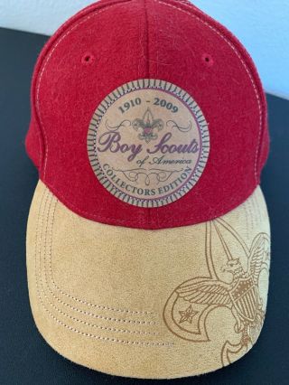 Nwt Boy Scouts Of America Hat Cap 2009 Collectors Edition Strapback Red/tan