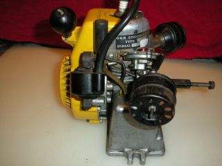 VINTAGE OHLISSON RICE COMPACT 3 1 HP MODEL 227 MODEL AIRPLANE ENGINE W/ TANK 3