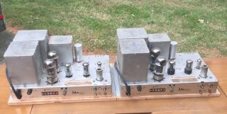 Pair Vintage Allen Organ 75 Mono Tube Amplifiers 6550 Tubes,  Mcintosh,  Acrosound