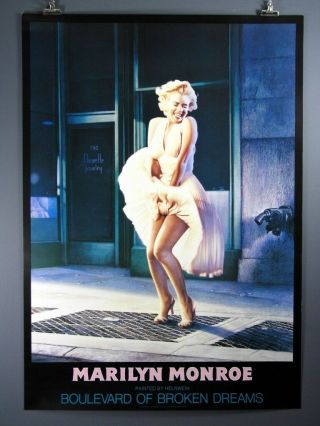 Marilyn Monroe Boulevard Of Broken Dreams Rare Poster By Helnwein,  33x47 Inches