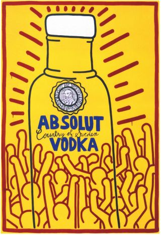 Absolut Vodka Keith Haring Poster Print 29,  7 X 42 Cm