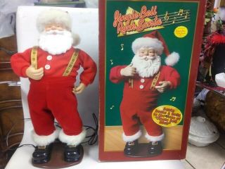 1999 Jingle Bell Rock Santa Edition 1 Animated Dancing Musical 15 " Christmas