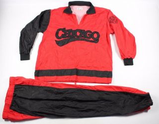 Vintage 80s Chicago Bulls Mens 2xl Xxl Michael Jordan 2 Piece Rain Suit Joggers