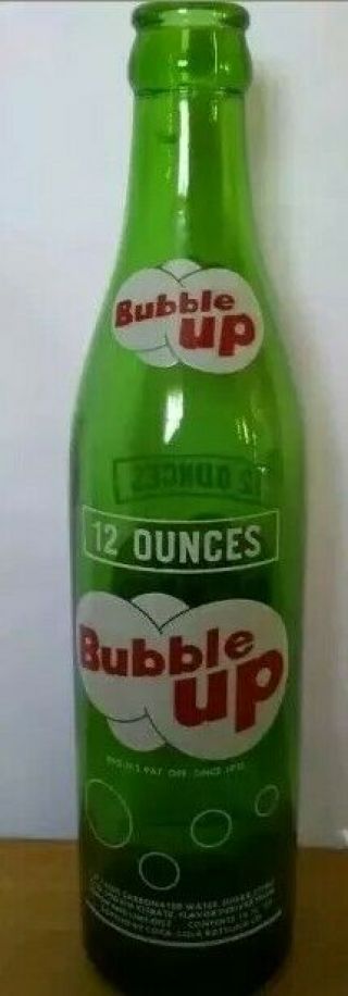 12oz BUBBLE UP ACL SODA BOTTLE Bottled by Coca - Cola Bottling Company 2