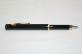 Novelty Pen With Lighted Tip Black With Gold Colored Trim Unbranded