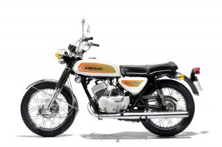 1971 Kawasaki A1 Samurai 250 Vintage Motorcycle Poster 24x36 9mil Paper