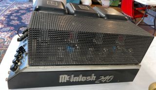 Vintage Mcintosh Mc240 Stereo Amplifier Collectors Estate Serviced