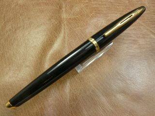 Waterman Carene Roller Ball Pen Black Gold Trim