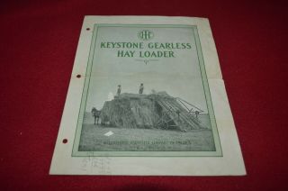 International Harvester Keystone Gearless Hay Loader Dealer Brochure Dcpa10