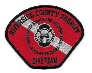 Riverside Sheriff County Dive Team Police Patch