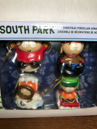 2007 Kurt Adler South Park 4 - Piece Porcelain 2.  5 