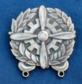 Wwii Us Army Air Corps Technician Badge Sterling