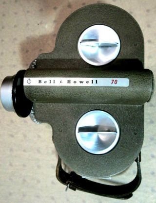 Vintage Bell & Howel Filmo 70 Dr Cine Camera Runs