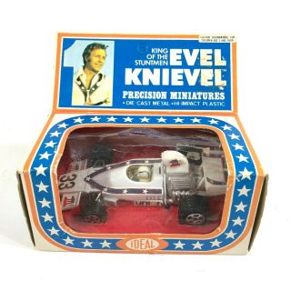 Evel Knievel Ideal Toys Precision Miniatures Diecast Formula 5000 Racing Car Nib