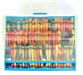 Vintage 72 Crayola Crayon Holder Storage Carrying Case