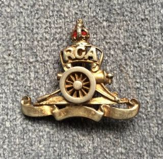 Ww2 Canada,  Sterling Silver Royal Canadian Artillery Sweetheart Pin