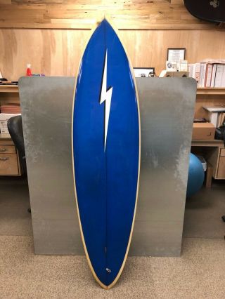 Vintage Gerry Lopez Lightning Bolt Surfboard