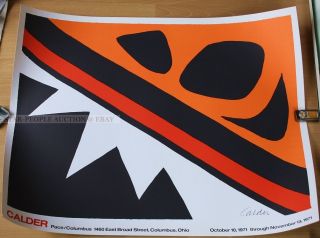 Usa Exhibition Poster 1971 - Alexander Calder At Pace Columbus Lithograph