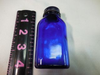 Embossed Phillips Milk Of Magnesia Tablets Cobalt Blue Bottle 4 " In Tall 1 - 3/4 " W