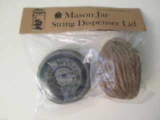 Miles End Mason Jar String Dispenser Lid - Lid/string Only